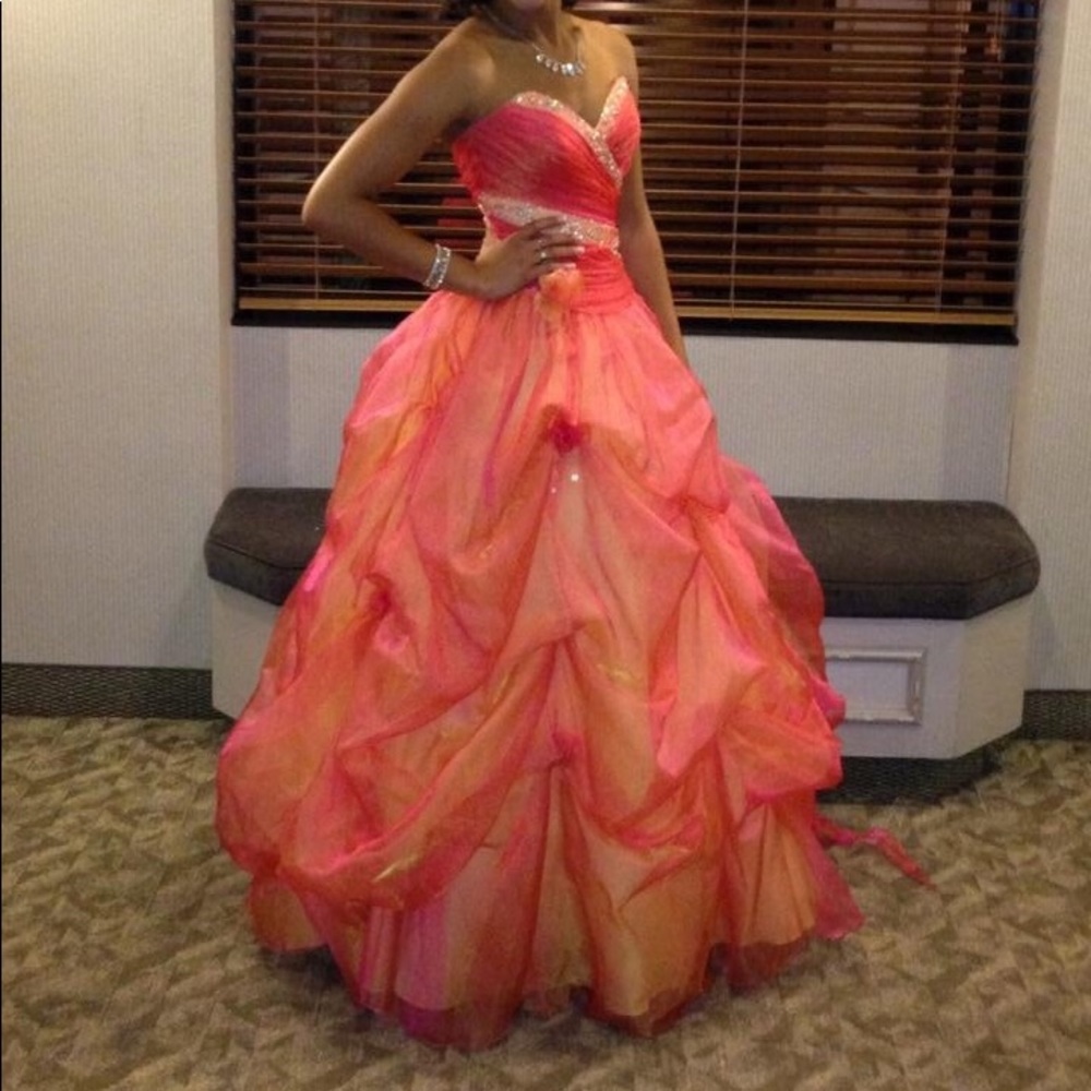 Pink And Orange Ball Gown Gem